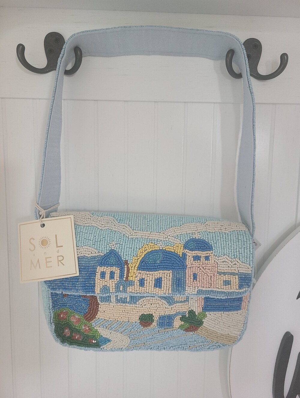 TikTok Viral Sol and Mer Greece/Santorini Island Beaded Bag